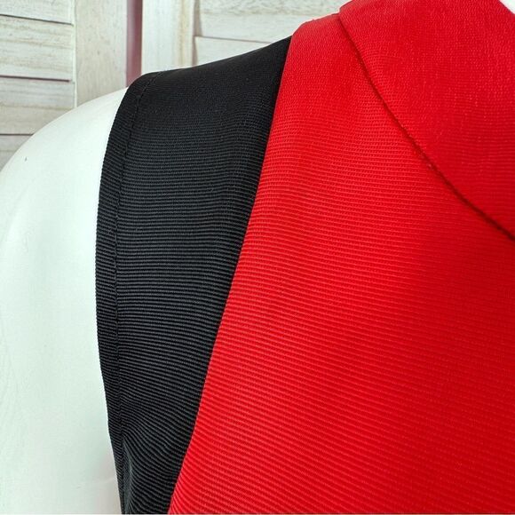 Prabal Gurung Target Colorblock Fit And Flare Sleeveless Party Mini Dress Red 2 - Picture 6 of 14